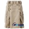 Active Men Tactical Duty Khaki Cotton Kilt with Side Cargo Pockets