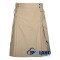 Khaki Cargo Pocket Sport Utility Kilt - Deluxe Utility Kilt