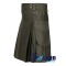 Olive Green Cargo Pocket Sport Utility Kilt - Deluxe Utility Kilt
