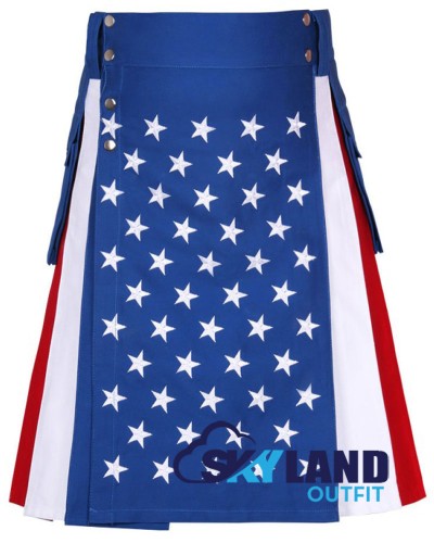 American Flag Cotton Tactical Kilt American Flag Cotton Tactical Kilt