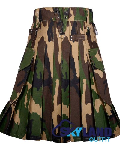 Urban Camo Cotton Deluxe Utility Kilt | Cargo Pocket Sports Kilt Urban Camo Cotton Deluxe Utility Kilt | Cargo Pocket Sports Kilt