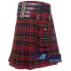 Scottish Macdonald tartan modern utility kilt detachable pocket