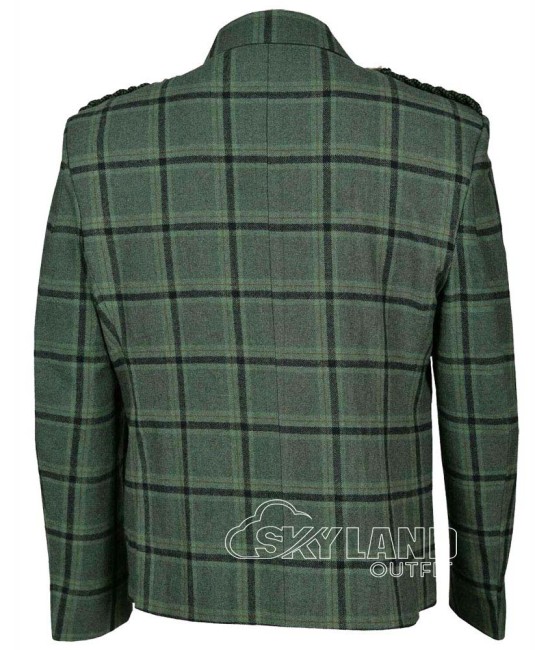 Green Tweed Argyle Jacket | Highland Kilt Coat Green Tweed Argyle Jacket | Highland Kilt Coat