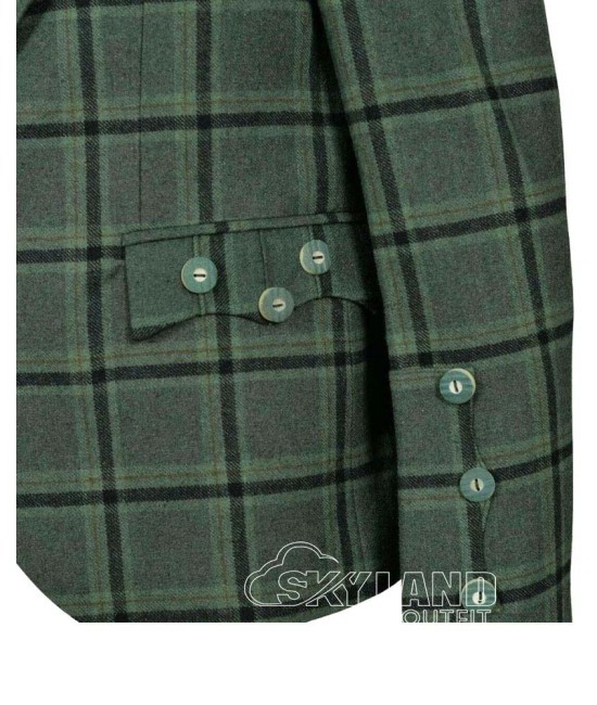 Green Tweed Argyle Jacket | Highland Kilt Coat Green Tweed Argyle Jacket | Highland Kilt Coat