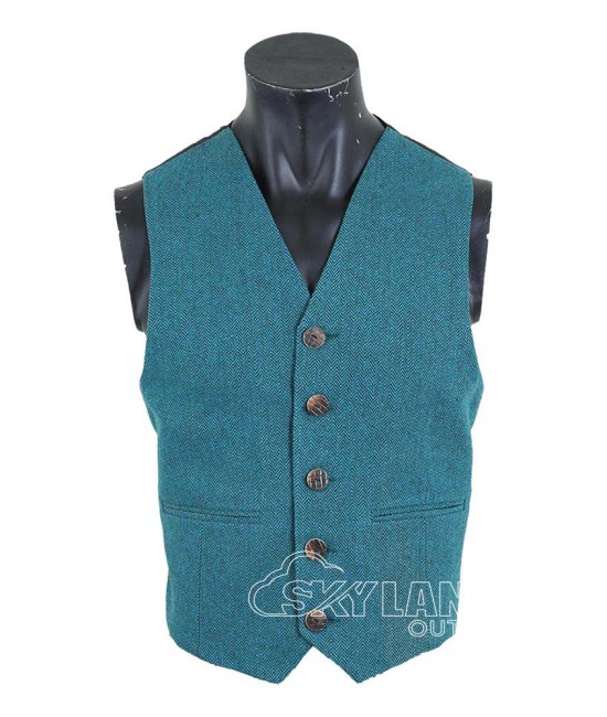 Lovat Blue Tweed Argyle Jacket & Vest | Scottish Heritage Set Lovat Blue Tweed Argyle Jacket & Vest | Scottish Heritage Set