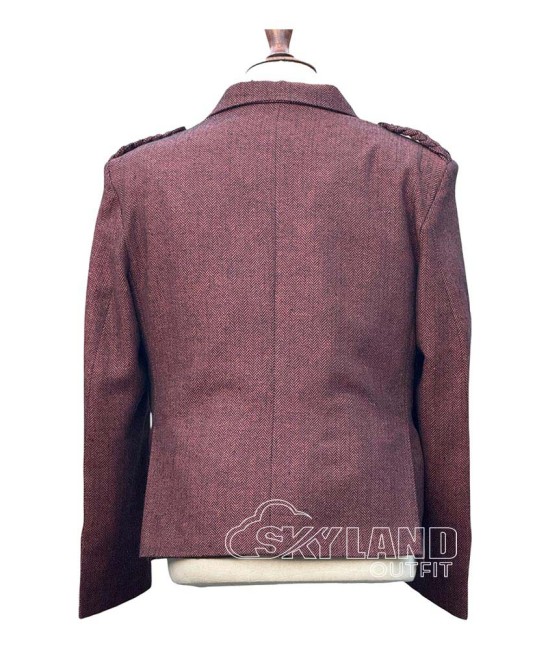 Maroon Tweed Argyle Jacket and Vest | Scottish Wine Formal Set Maroon Tweed Argyle Jacket and Vest | Scottish Wine Formal Set