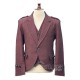 Maroon Tweed Argyle Jacket and Vest | Scottish Wine Formal Set Maroon Tweed Argyle Jacket and Vest | Scottish Wine Formal Set