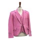 Pink Tweed Argyle Jacket and Vest | Bold Scottish Formal Set