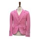 Pink Tweed Argyle Jacket and Vest | Bold Scottish Formal Set