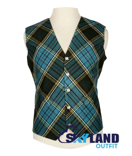 Scottish Anderson Vest / Irish Bespoke Tartan Waistcoats - 4 Plaids Scottish Anderson Vest / Irish Bespoke Tartan Waistcoats - 4 Plaids