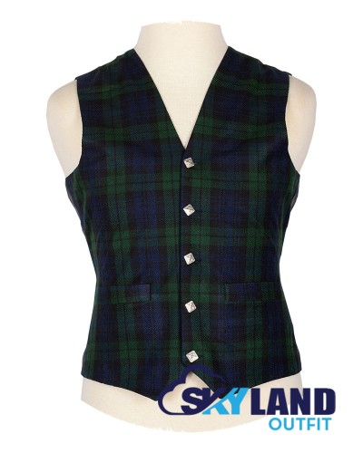 Scottish Black Watch Tartan Vest / Irish Formal Tartan Waistcoats - 4 Plaids Scottish Black Watch Tartan Vest / Irish Formal Tartan Waistcoats - 4 Plaids