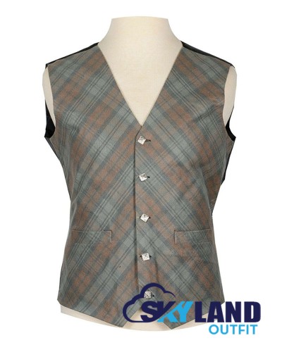 Scottish Black Watch Weathered Tartan Vest / Irish Bespoke Tartan Waistcoats - 4 Plaids Scottish Black Watch Weathered Tartan Vest / Irish Bespoke Tartan Waistcoats - 4 Plaids