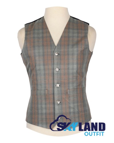 Scottish Black Watch Weathered Tartan Vest / Irish Formal Tartan Waistcoats - 4 Plaids Scottish Black Watch Weathered Tartan Vest / Irish Formal Tartan Waistcoats - 4 Plaids