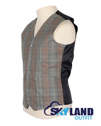 Scottish Black Watch Weathered Tartan Vest / Irish Formal Tartan Waistcoats - 4 Plaids Scottish Black Watch Weathered Tartan Vest / Irish Formal Tartan Waistcoats - 4 Plaids