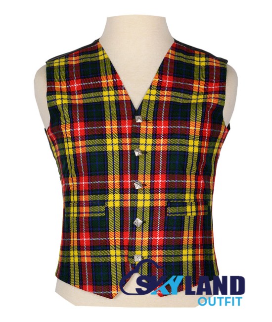 Scottish Buchanan Vest / Irish Formal Tartan Waistcoats - 4 Plaids