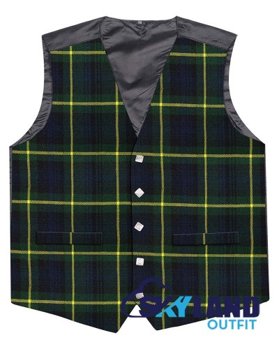 Scottish Gordon Vest / Irish Formal Tartan Waistcoats - 4 Plaids