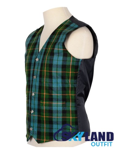 Scottish Gunn Ancient Vest / Irish Formal Tartan Waistcoats - 4 Plaids Scottish Gunn Ancient Vest / Irish Formal Tartan Waistcoats - 4 Plaids
