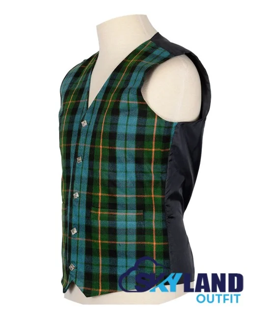 Scottish Gunn Ancient Vest / Irish Formal Tartan Waistcoats - 4 Plaids Scottish Gunn Ancient Vest / Irish Formal Tartan Waistcoats - 4 Plaids