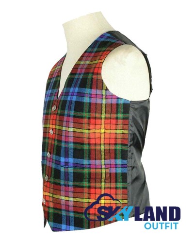Scottish LGBTQ Pride Vest / Irish Formal Tartan Waistcoats - 4 Plaids Scottish LGBTQ Pride Vest / Irish Formal Tartan Waistcoats - 4 Plaids