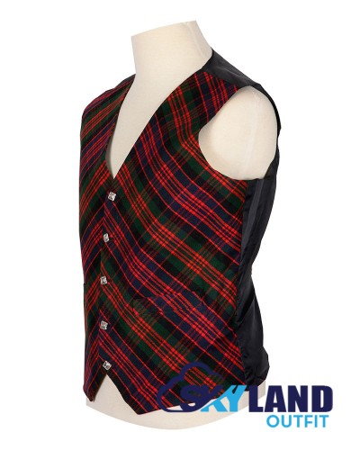 Scottish MacDonald Vest / Irish Bespoke Tartan Waistcoats - 4 Plaids Scottish MacDonald Vest / Irish Bespoke Tartan Waistcoats - 4 Plaids
