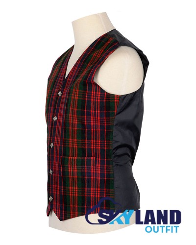 Scottish MacDonald Vest / Irish Formal Tartan Waistcoats - 4 Plaids Scottish MacDonald Vest / Irish Formal Tartan Waistcoats - 4 Plaids