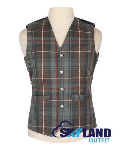 Scottish McKenzie Weathered Vest / Irish Formal Tartan Waistcoats - 4 Plaids