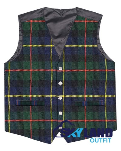 Scottish Macleod of Harris Vest / Irish Formal Tartan Waistcoats - 4 Plaids