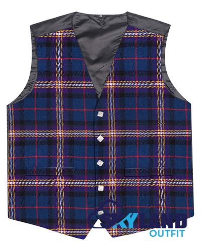 Scottish Masonic Vest / Irish Formal Tartan Waistcoats - 4 Plaids