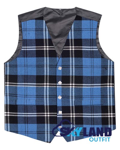 Scottish Ramsey Blue Hunting Vest / Irish Formal Tartan Waistcoats - 4 Plaids