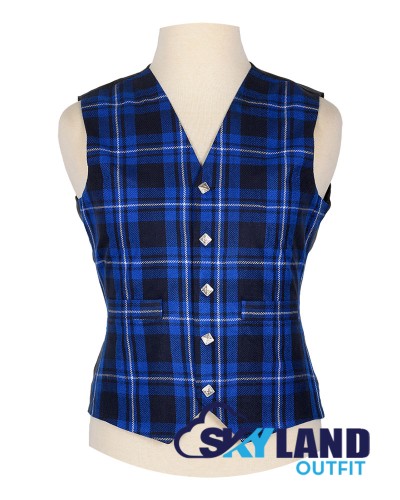 Scottish Ramsey Blue Vest / Irish Formal Tartan Waistcoats - 4 Plaids