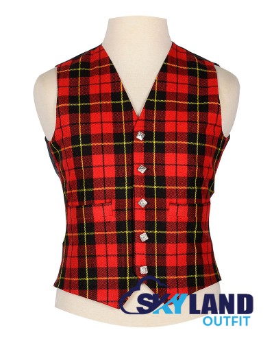 Scottish Wallace Vest / Irish Formal Tartan Waistcoats - 4 Plaids