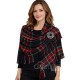 Ladies Black Stewart Tartan Shawl Stole – Wool Plaid Wrap Ladies Black Stewart Tartan Shawl Stole – Wool Plaid Wrap
