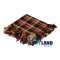 Buchanan Tartan Scottish Kilt Fly Plaid with Hand Fringed