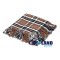 Campbell Thompson Tartan Scottish Kilt Fly Plaid with Hand Fringed