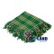 Irish Tartan Scottish Kilt Fly Plaid with Hand Fringed