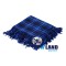 Ramsey Blue Tartan Scottish Kilt Fly Plaid with Hand Fringed