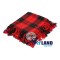 Scottish Rose Tartan Kilt Fly Plaid with Hand Fringed