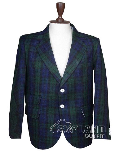 Black Watch Tartan Blazer | Custom Scottish Wedding Jacket