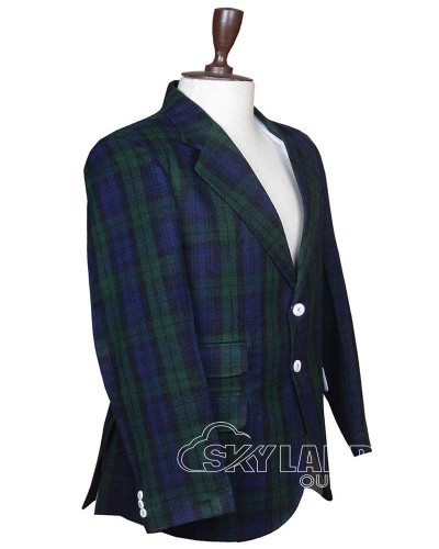 Black Watch Tartan Blazer | Custom Scottish Wedding Jacket