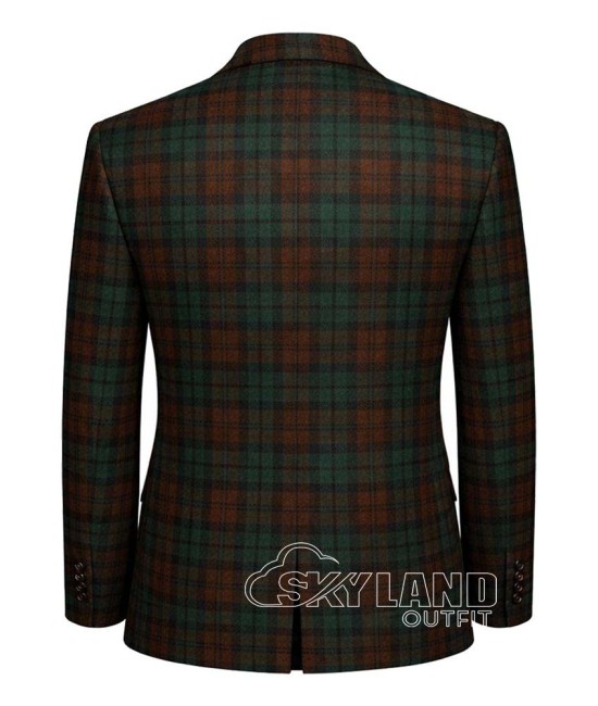Brown Watch Tartan Jacket and Vest | Scottish Military Formal Set Brown Watch Tartan Jacket and Vest | Scottish Military Formal Set