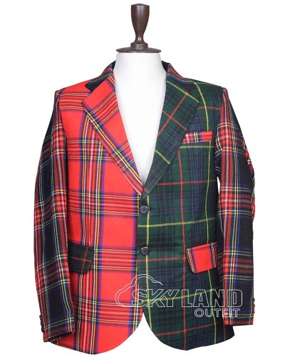 Modern Stewart Tartan Blazer | Custom Wedding Jacket