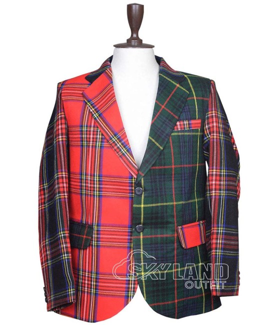 Modern Stewart Tartan Blazer | Custom Wedding Jacket Modern Stewart Tartan Blazer | Custom Wedding Jacket