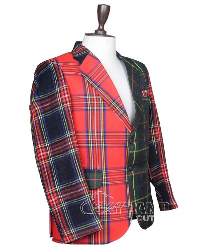 Modern Stewart Tartan Blazer | Custom Wedding Jacket