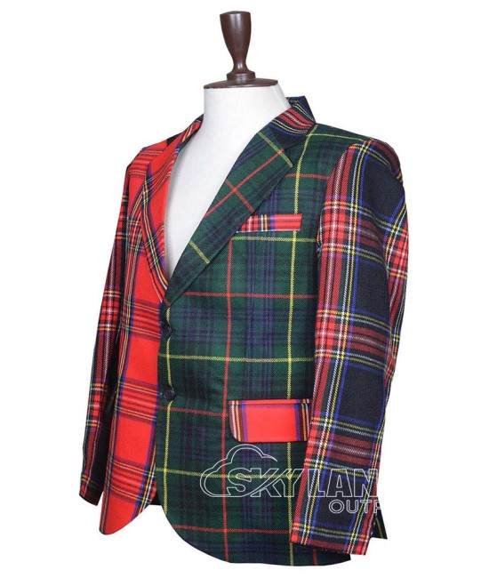 Modern Stewart Tartan Blazer | Custom Wedding Jacket Modern Stewart Tartan Blazer | Custom Wedding Jacket