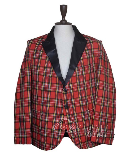 Royal Stewart Tartan Blazer | Custom Scottish Wedding Jacket