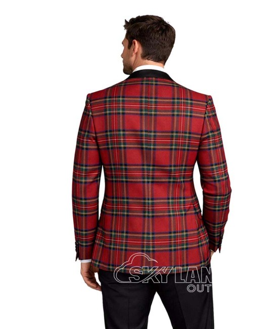 Royal Stewart Tartan Blazer | Custom Scottish Wedding Jacket