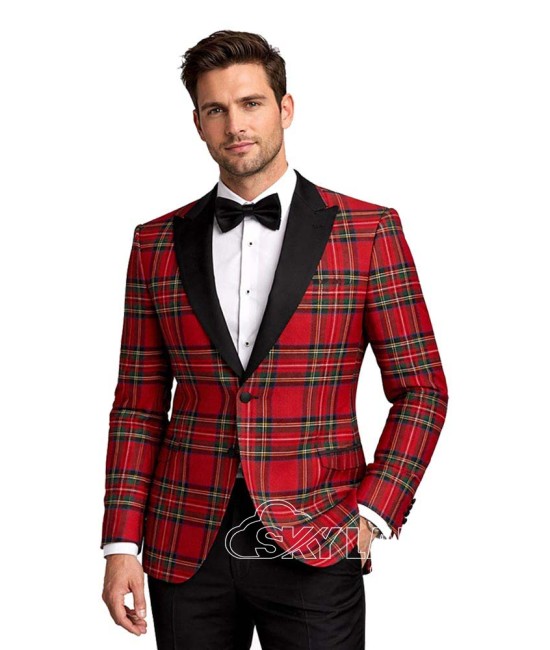 Royal Stewart Tartan Blazer | Custom Scottish Wedding Jacket