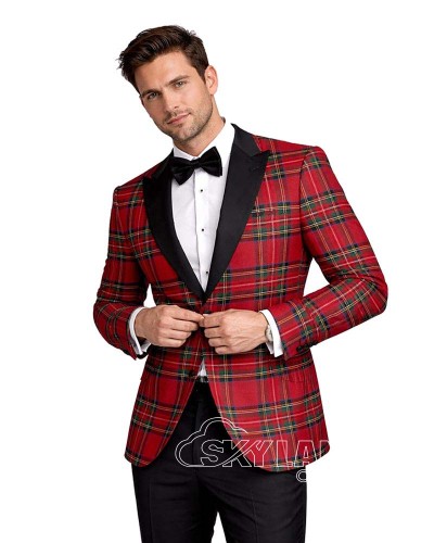 Royal Stewart Tartan Blazer | Custom Scottish Wedding Jacket