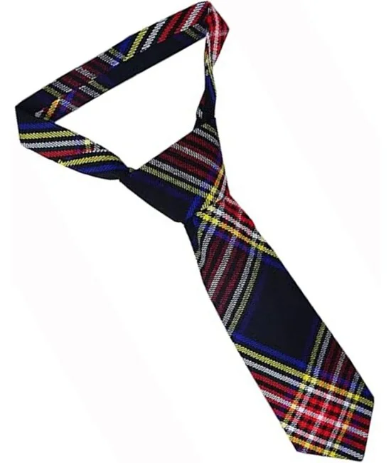 Black Stewart Tartan Acrylic NeckTie Scottish Clan NeckTies Black Stewart Tartan Acrylic NeckTie Scottish Clan NeckTies