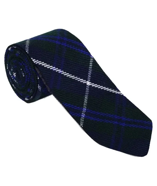 Blue Douglas Tartan Acrylic NeckTie Scottish Clan NeckTies Blue Douglas Tartan Acrylic NeckTie Scottish Clan NeckTies